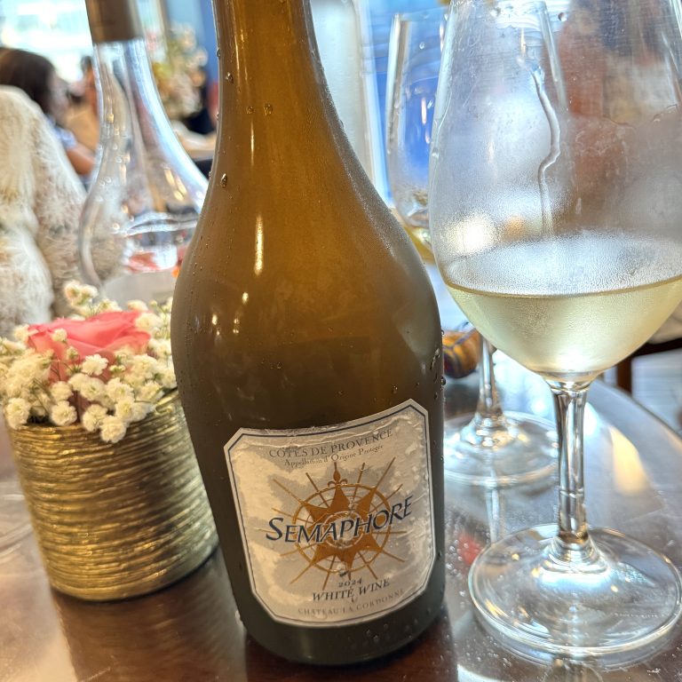 Château La Gordonne’s Semaphore white wine provides an amazing textural experience